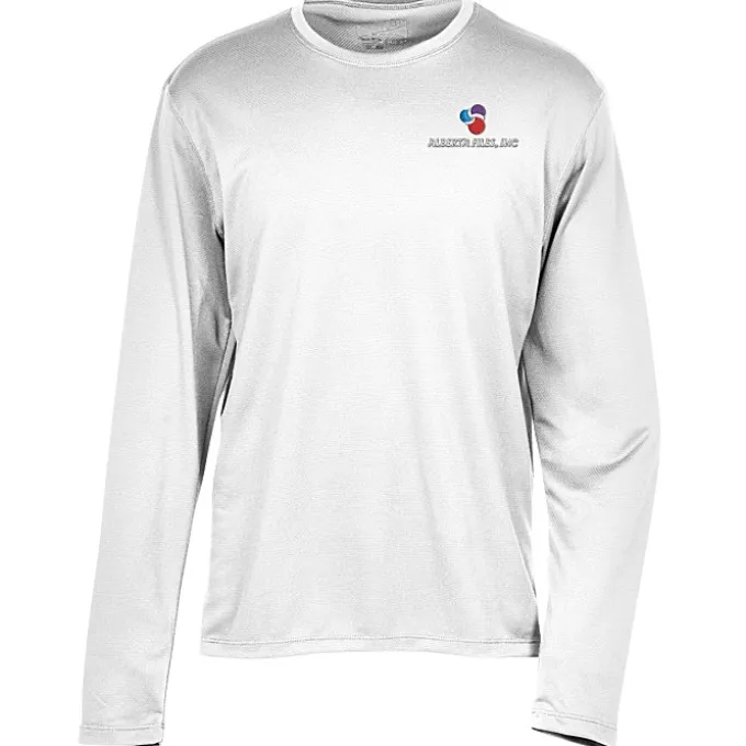 Popcorn Knit Performance Long Sleeve Tee - Men's - Embroidered