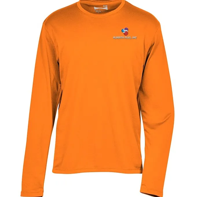 Popcorn Knit Performance Long Sleeve Tee - Men's - Embroidered