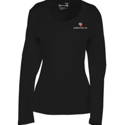 Popcorn Knit Performance Long Sleeve Tee - Ladies' - Embroidered