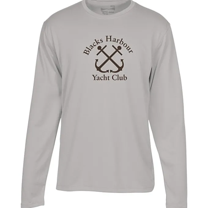 Popcorn Knit Performance Long Sleeve Tee - Men's - Screen
