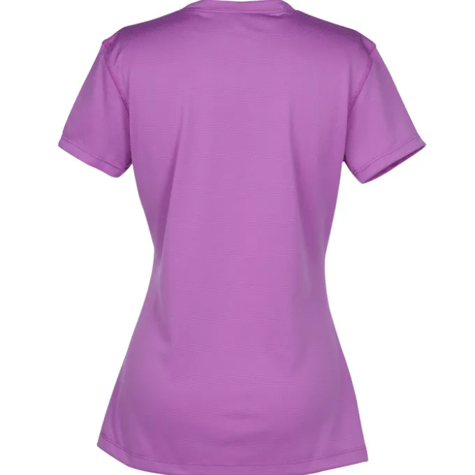 Popcorn Knit Performance Tee - Ladies' - Embroidered