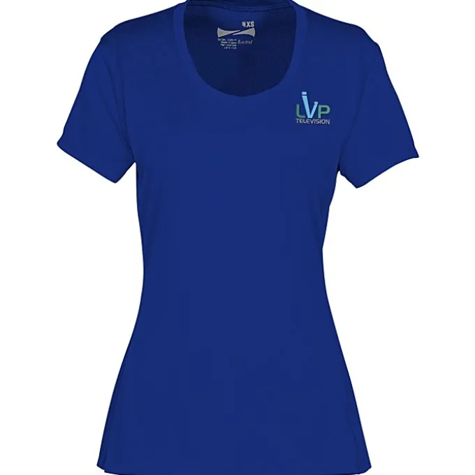 Popcorn Knit Performance Tee - Ladies' - Embroidered