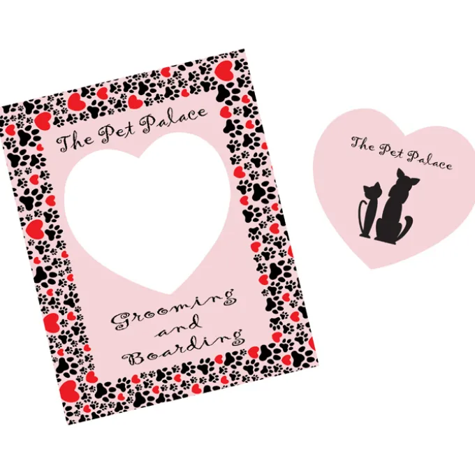 Pop Out Picture Frame Magnet - Heart