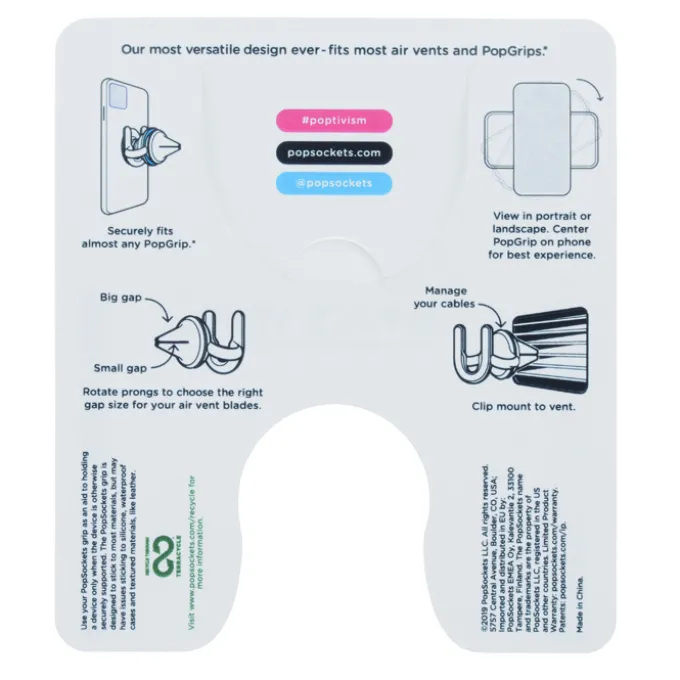 PopSockets PopGrip PopPack Vent