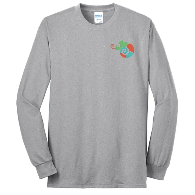 Port 50/50 Blend Long Sleeve T-Shirt - Embroidered