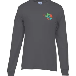 Port 50/50 Blend Long Sleeve T-Shirt - Embroidered