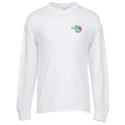 Port 50/50 Blend Long Sleeve T-Shirt - Embroidered