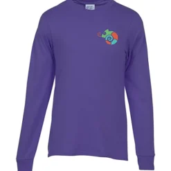 Port 50/50 Blend Long Sleeve T-Shirt - Embroidered