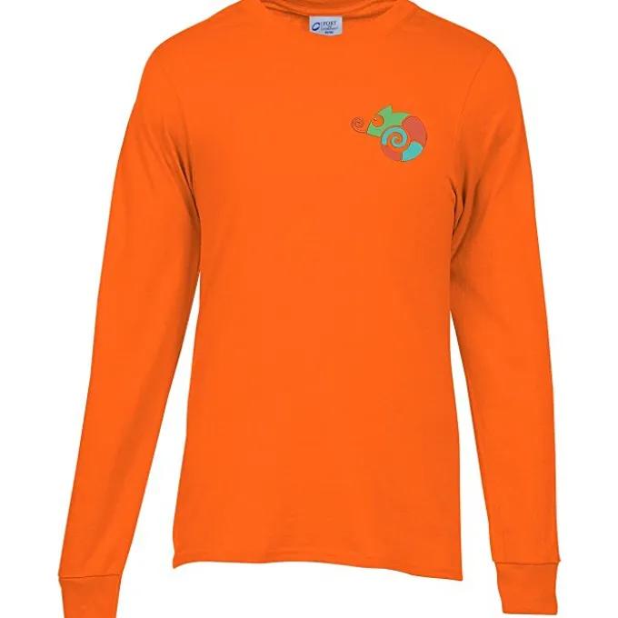 Port 50/50 Blend Long Sleeve T-Shirt - Embroidered