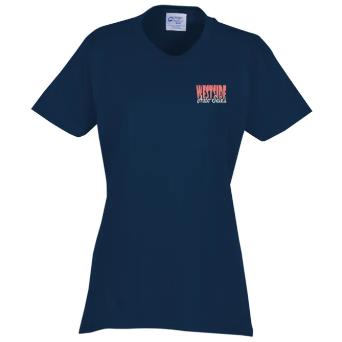 Port 50/50 Blend T-Shirt - Ladies' - Embroidered