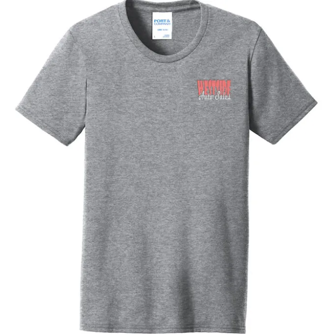 Port 50/50 Blend T-Shirt - Ladies' - Embroidered