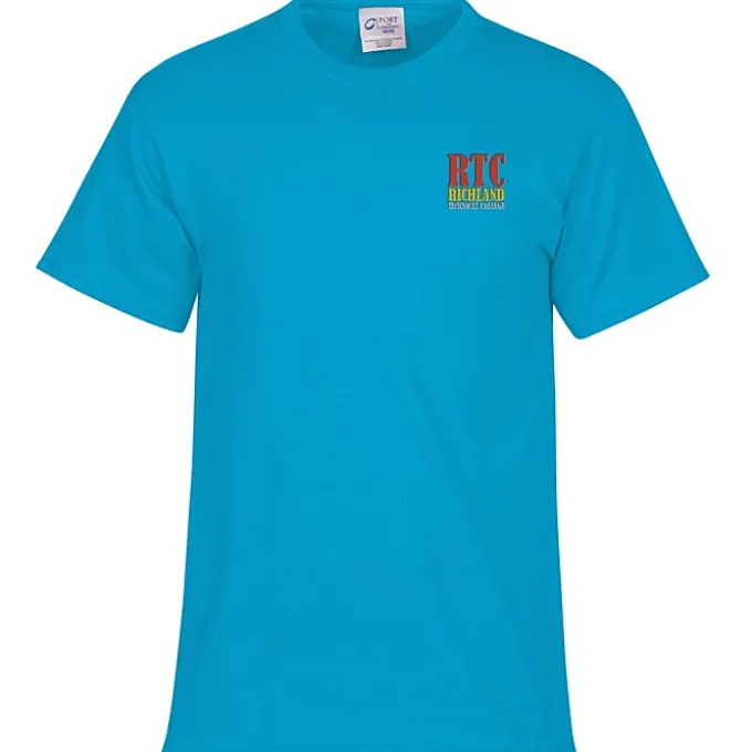 Port 50/50 Blend T-Shirt - Men's - Embroidered