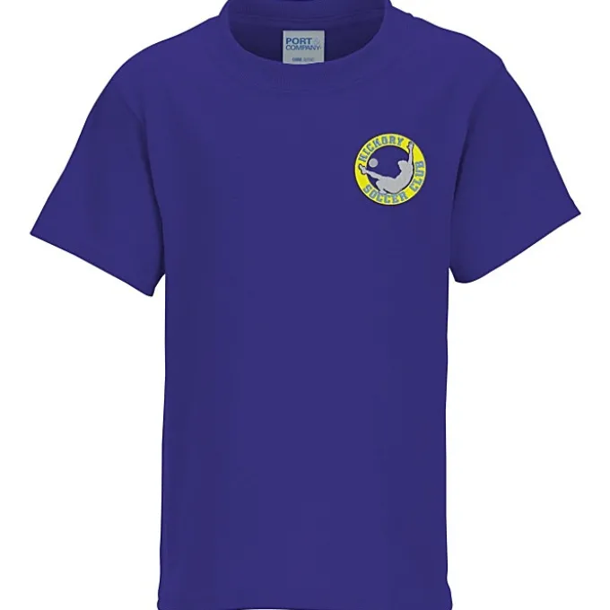 Port 50/50 Blend T-Shirt - Youth - Embroidered