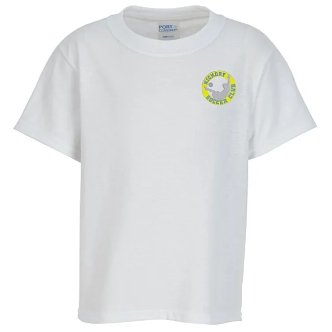 Port 50/50 Blend T-Shirt - Youth - Embroidered