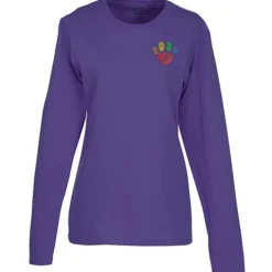 Port Classic 5.4-oz Long Sleeve T-Shirt - Ladies' - Colors - Embroidered