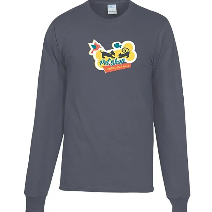Port Classic 5.4-oz Long Sleeve T-Shirt - Men's - Colors - Full Color