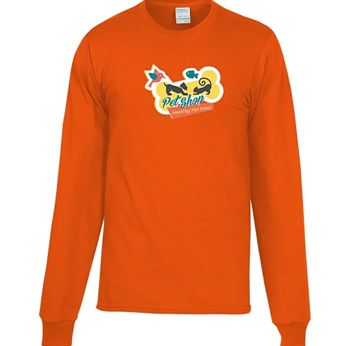 Port Classic 5.4-oz Long Sleeve T-Shirt - Men's - Colors - Full Color