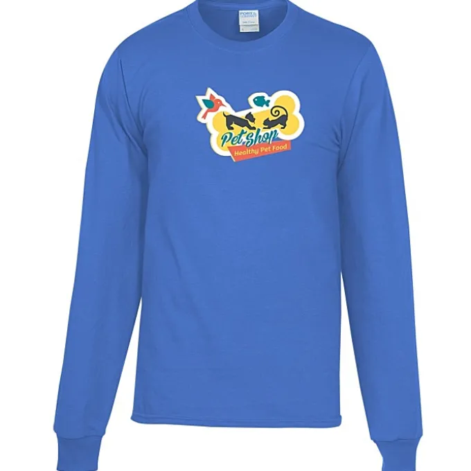 Port Classic 5.4-oz Long Sleeve T-Shirt - Men's - Colors - Full Color