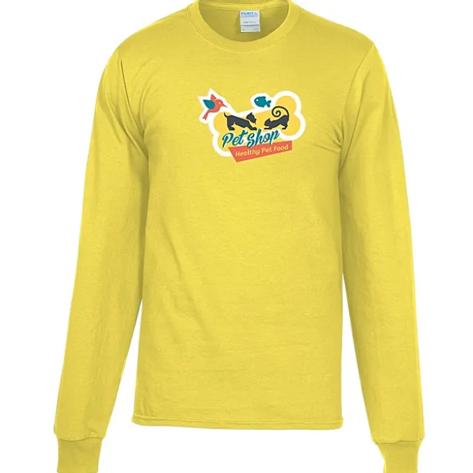 Port Classic 5.4-oz Long Sleeve T-Shirt - Men's - Colors - Full Color