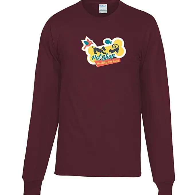 Port Classic 5.4-oz Long Sleeve T-Shirt - Men's - Colors - Full Color