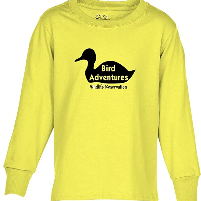 Port Classic 5.4-oz Long Sleeve T-Shirt - Youth - Screen