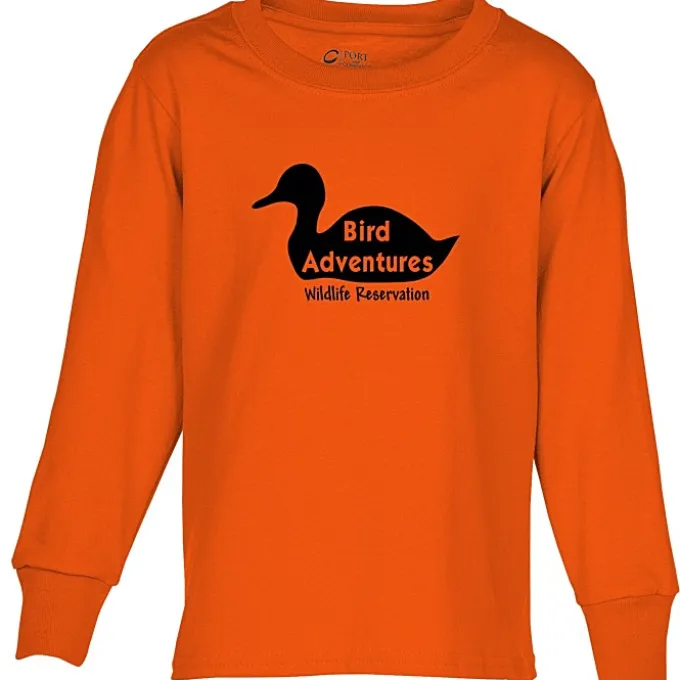 Port Classic 5.4-oz Long Sleeve T-Shirt - Youth - Screen