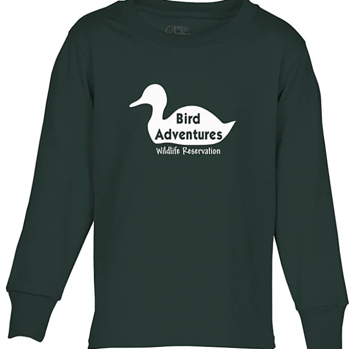 Port Classic 5.4-oz Long Sleeve T-Shirt - Youth - Screen