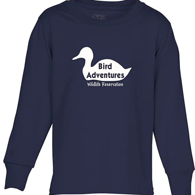 Port Classic 5.4-oz Long Sleeve T-Shirt - Youth - Screen