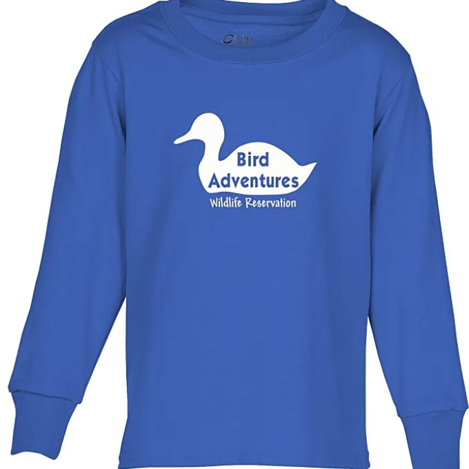 Port Classic 5.4-oz Long Sleeve T-Shirt - Youth - Screen