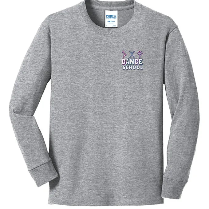 Port Classic 5.4-oz Long Sleeve T-Shirt - Youth - Embroidered
