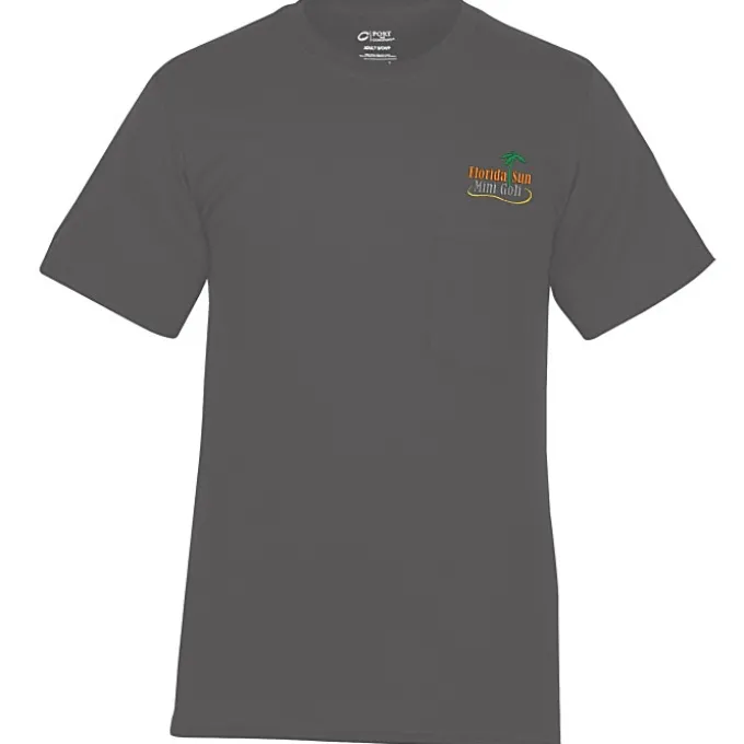 Port Classic 5.4-oz Pocket T-Shirt - Men's - Embroidered