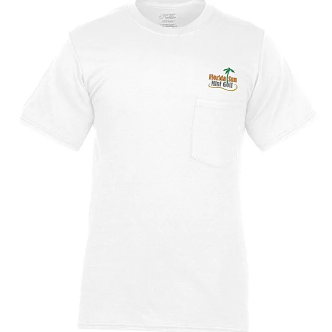 Port Classic 5.4-oz Pocket T-Shirt - Men's - Embroidered