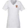 Port Classic 5.4-oz V-Neck T-Shirt - Ladies' - White - Embroidered