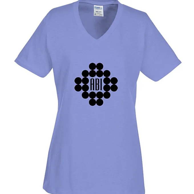 Port Classic 5.4-oz V-Neck T-Shirt - Ladies' - Screen
