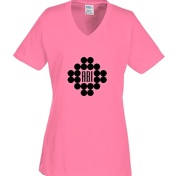 Port Classic 5.4-oz V-Neck T-Shirt - Ladies' - Screen