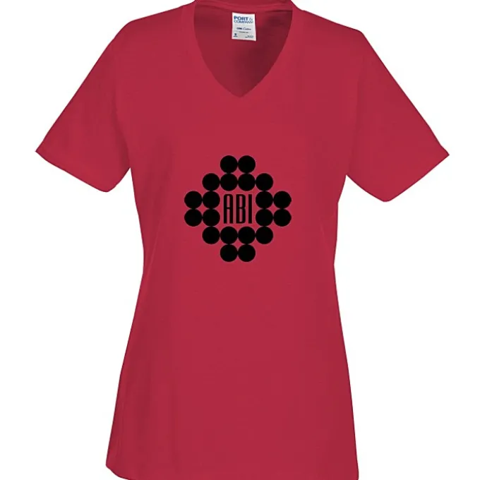 Port Classic 5.4-oz V-Neck T-Shirt - Ladies' - Screen