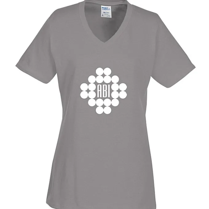 Port Classic 5.4-oz V-Neck T-Shirt - Ladies' - Screen