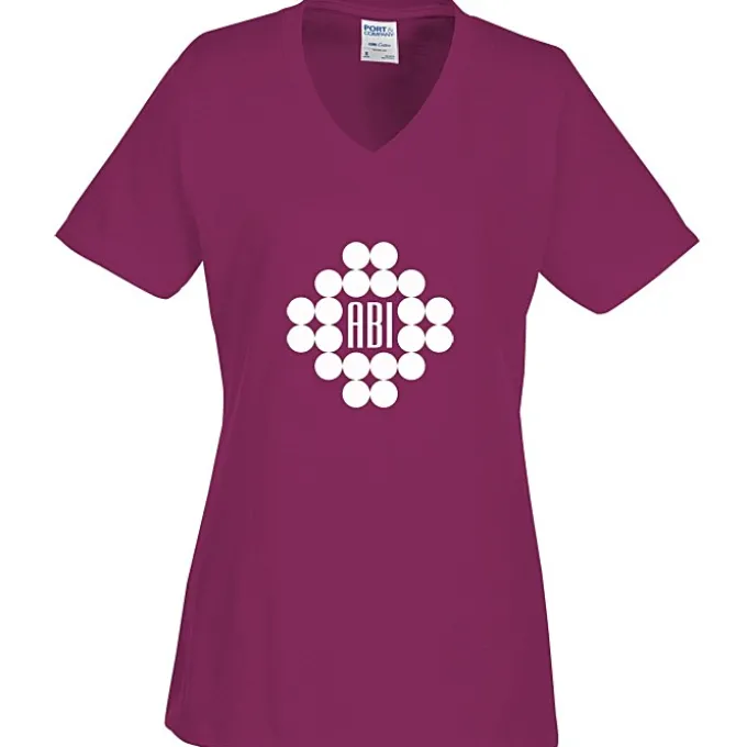 Port Classic 5.4-oz V-Neck T-Shirt - Ladies' - Screen