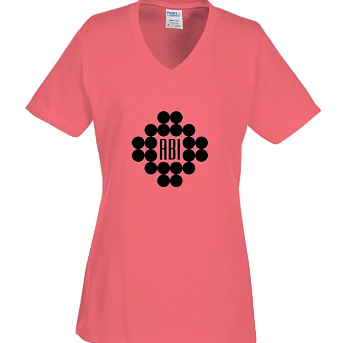 Port Classic 5.4-oz V-Neck T-Shirt - Ladies' - Screen