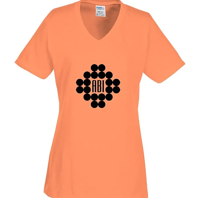 Port Classic 5.4-oz V-Neck T-Shirt - Ladies' - Screen