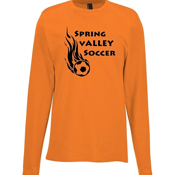 Port & Company Easy Cotton Long Sleeve T-Shirt - Screen
