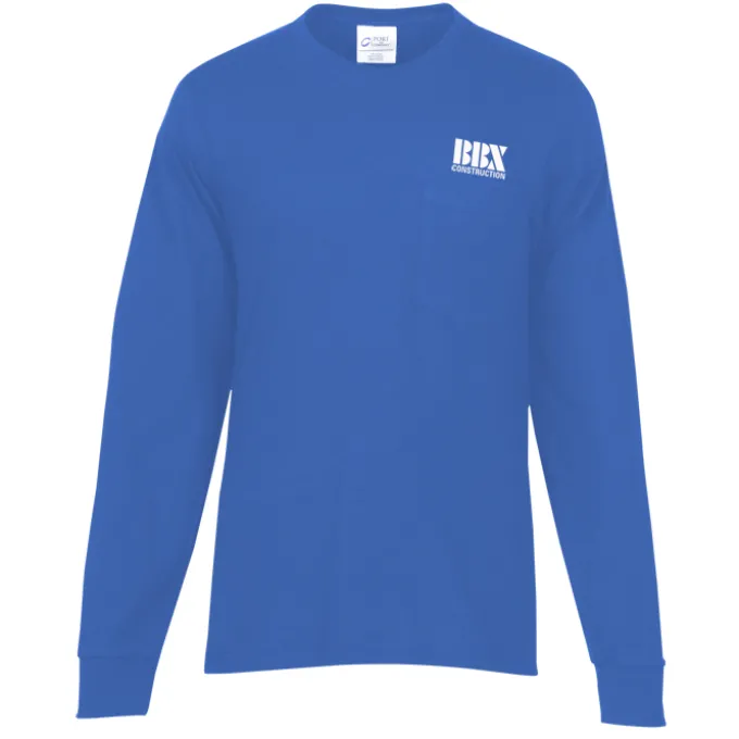 Port & Company Essential Long Sleeve Pocket T-Shirt