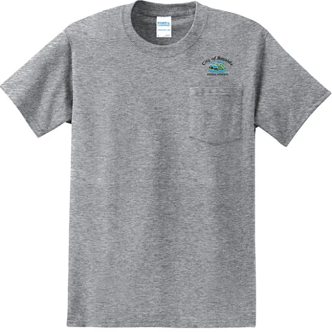 Port & Company Essential Pocket T-Shirt - Embroidered