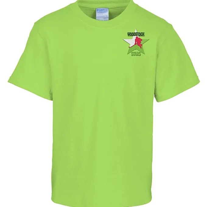 Port & Company Essential T-Shirt - Youth - Embroidered