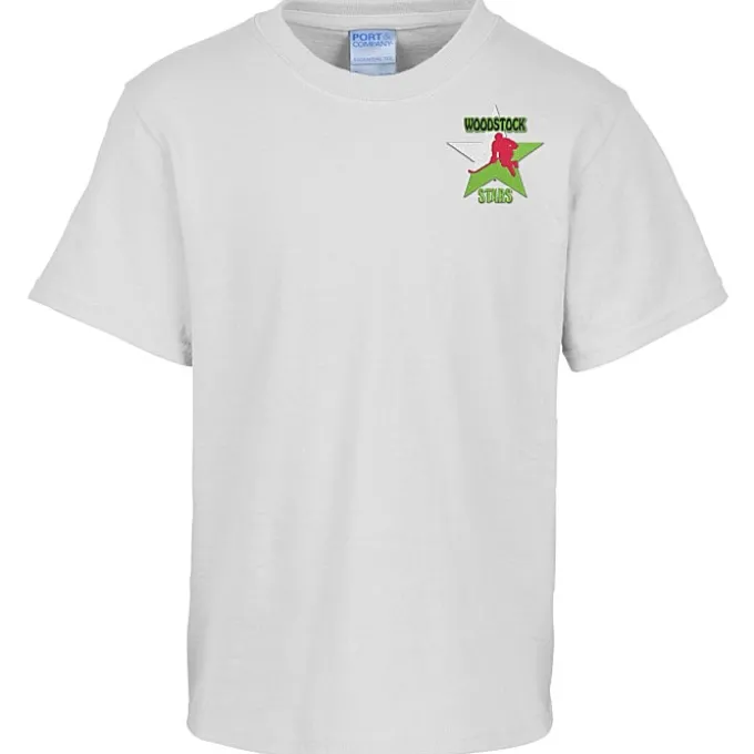 Port & Company Essential T-Shirt - Youth - Embroidered