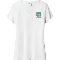 Port & Company Tri-Blend V-Neck T-Shirt - Ladies' - Embroidered