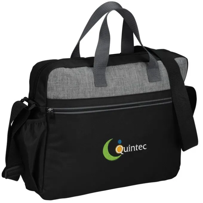Portland Laptop Briefcase Bag - Embroidered