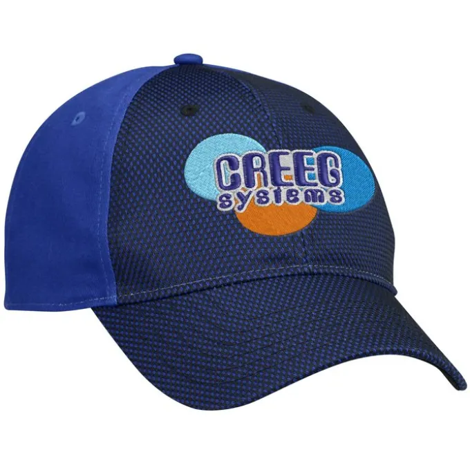 Premium Cotton Twill with Front Mesh Overlay Cap