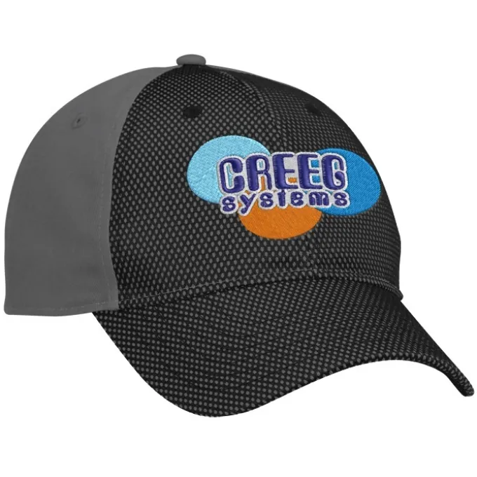 Premium Cotton Twill with Front Mesh Overlay Cap - 24 hr