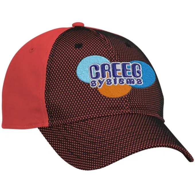 Premium Cotton Twill with Front Mesh Overlay Cap - 24 hr